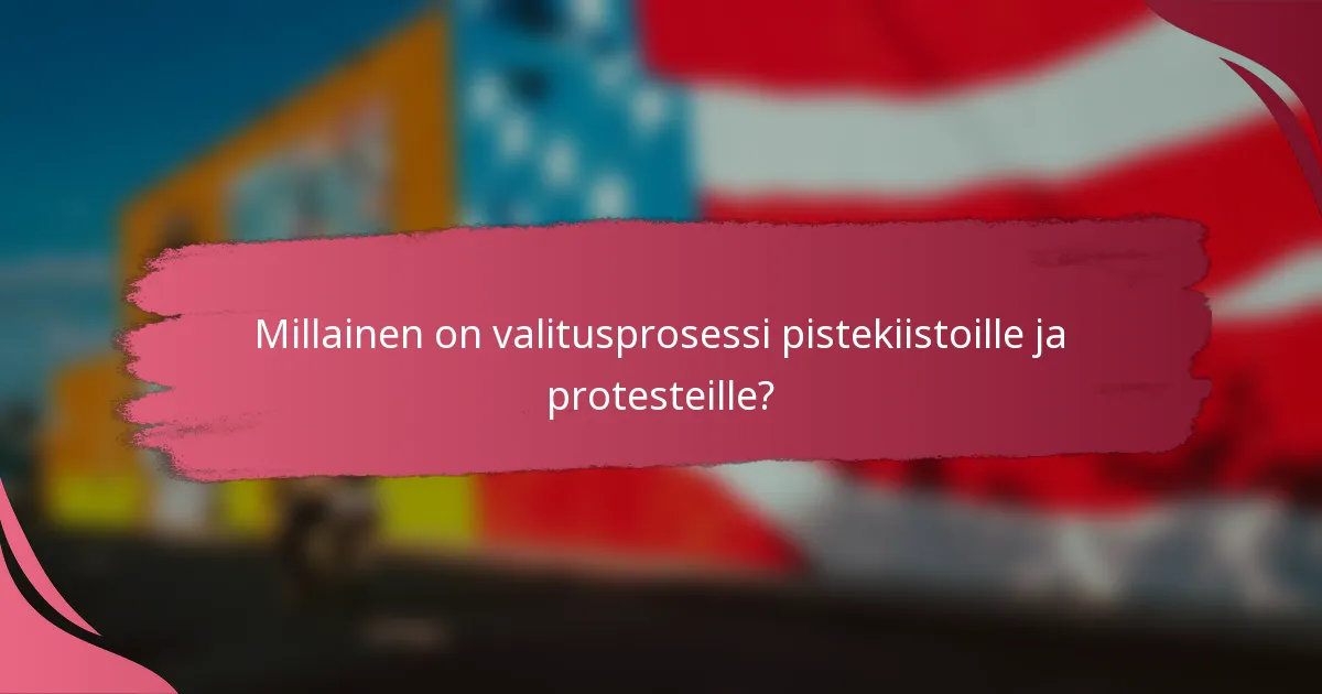 Millainen on valitusprosessi pistekiistoille ja protesteille?